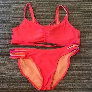 Pink target bikini